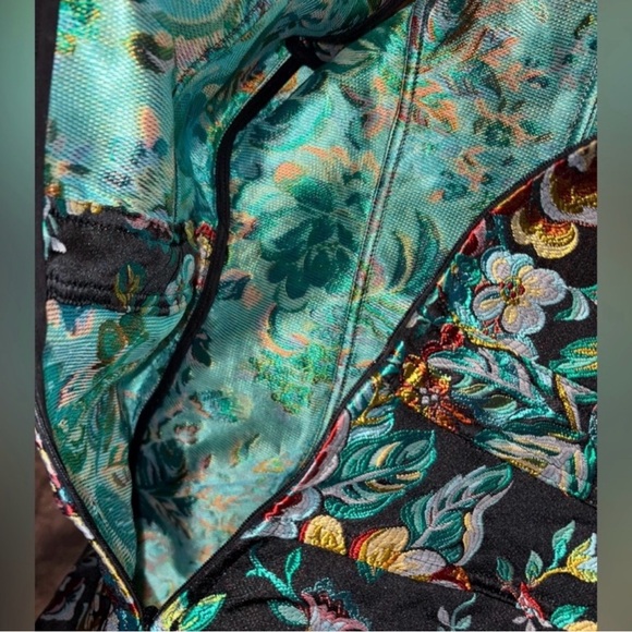 Marques' Almeida Brocade Sleeveless DENIM Dress Assymetric Hem size L(8) NWT - Picture 14 of 15